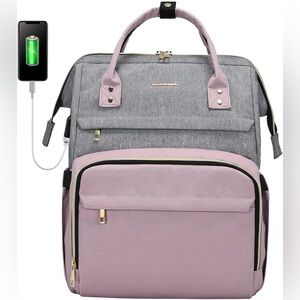 Lovevook Laptop Bag 15.6", Backpack Purse with USB,Waterproof